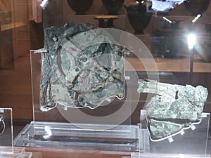 The Antikythera mechanism is an ancient Greek analogue computer